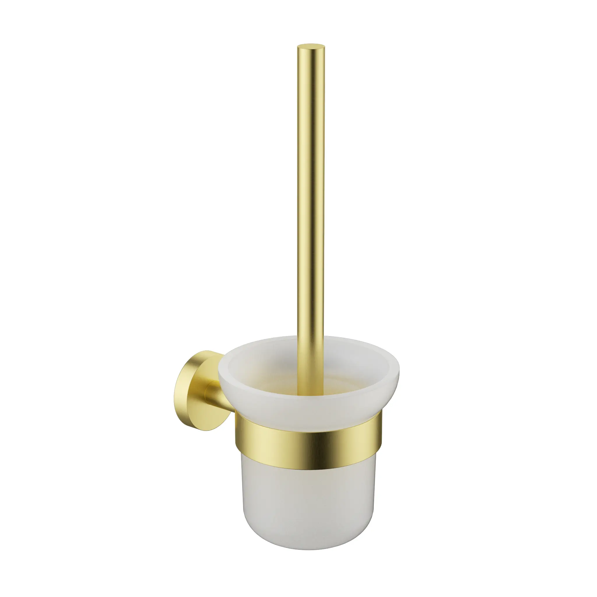 Otus Slimline SS304 Toilet Brush Set - Brushed Gold