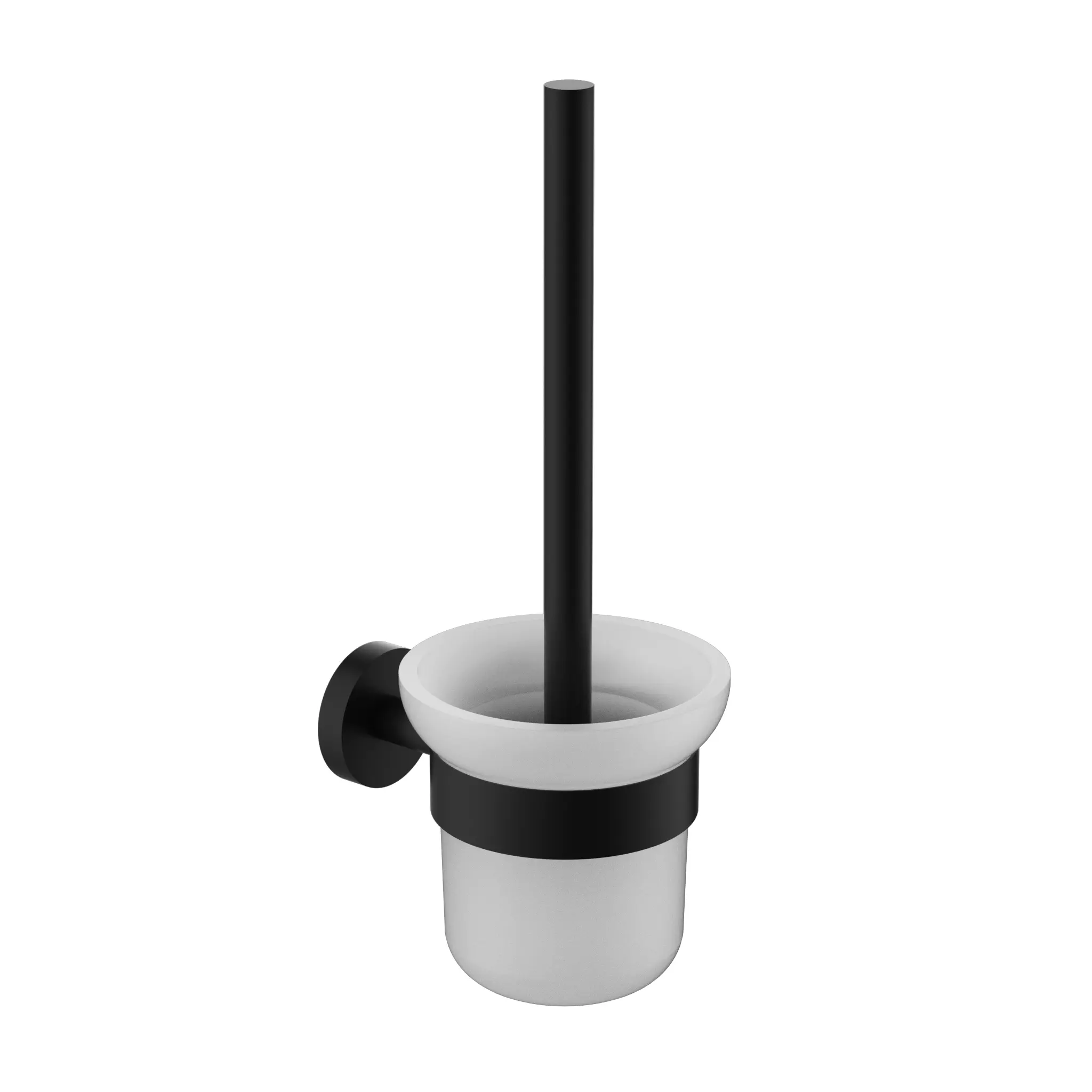 Otus Slimline SS304 Toilet Brush Set - Matt Black