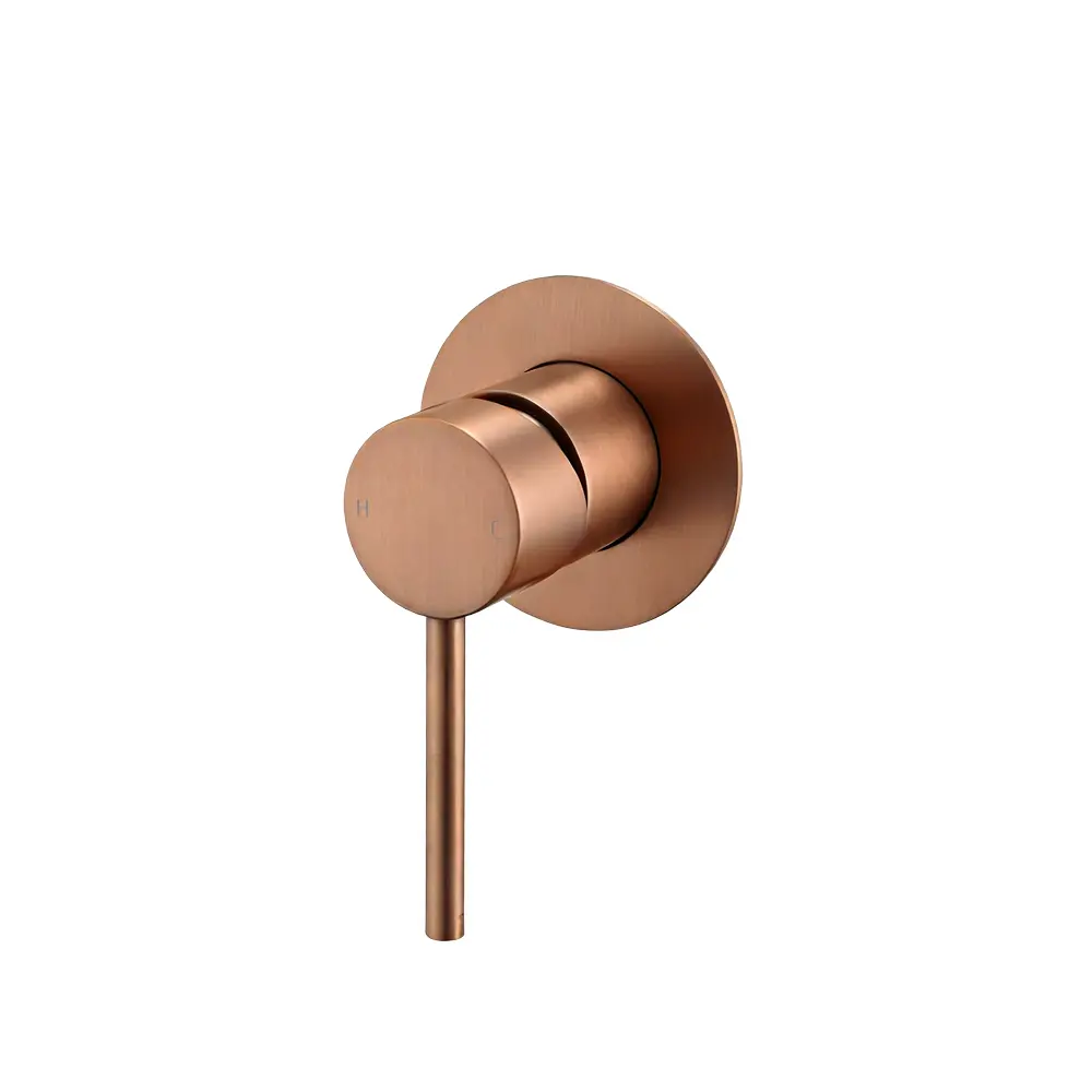 Aquaperla LUCID PIN Brushed Copper Wall Mixer Trim Kit Only (match CLPM)