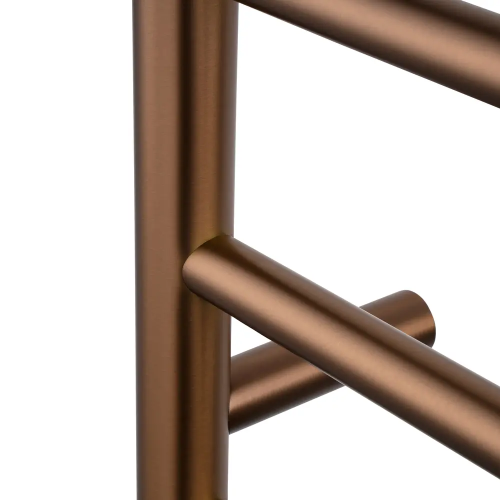 Specification Manual Round Brushed Copper Electric Heated Towel Rack 6 Bars