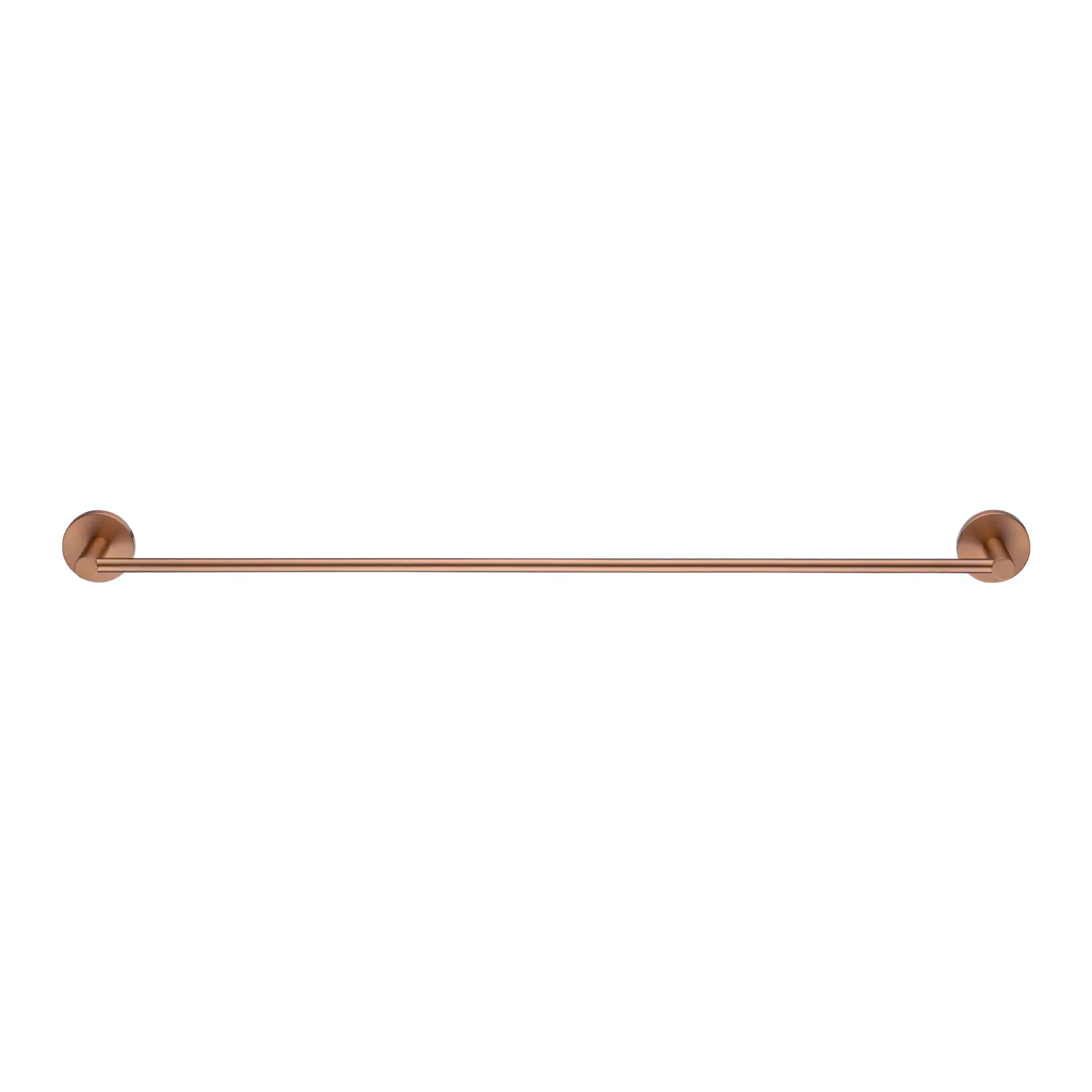 Aquaperla LUCID PIN - 800mm Brushed Copper Cuttable Single Towel Rail