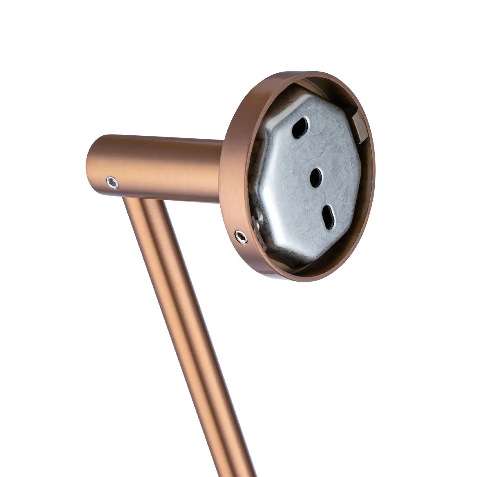 Aquaperla LUCID PIN - 800mm Brushed Copper Cuttable Single Towel Rail