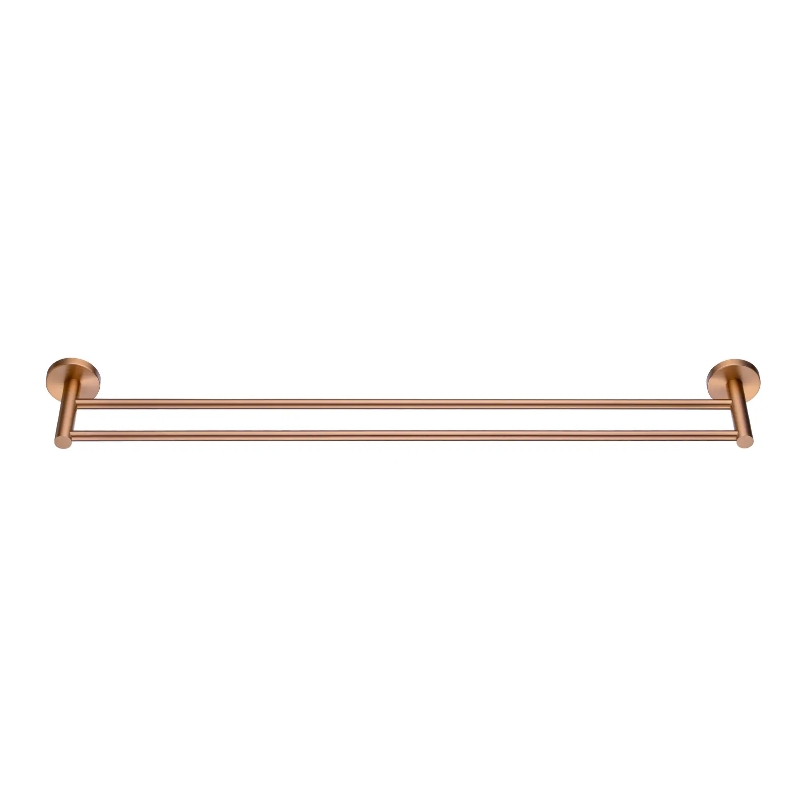 Aquaperla LUCID PIN 800 mm Brushed Copper Cuttable Double Towel Rail