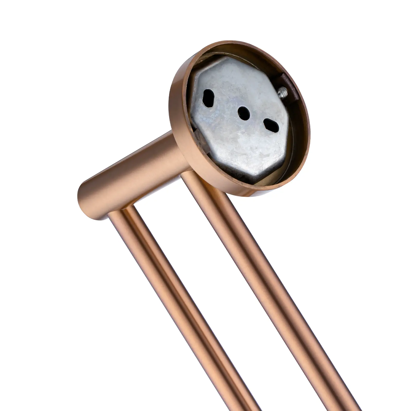Aquaperla LUCID PIN 800 mm Brushed Copper Cuttable Double Towel Rail