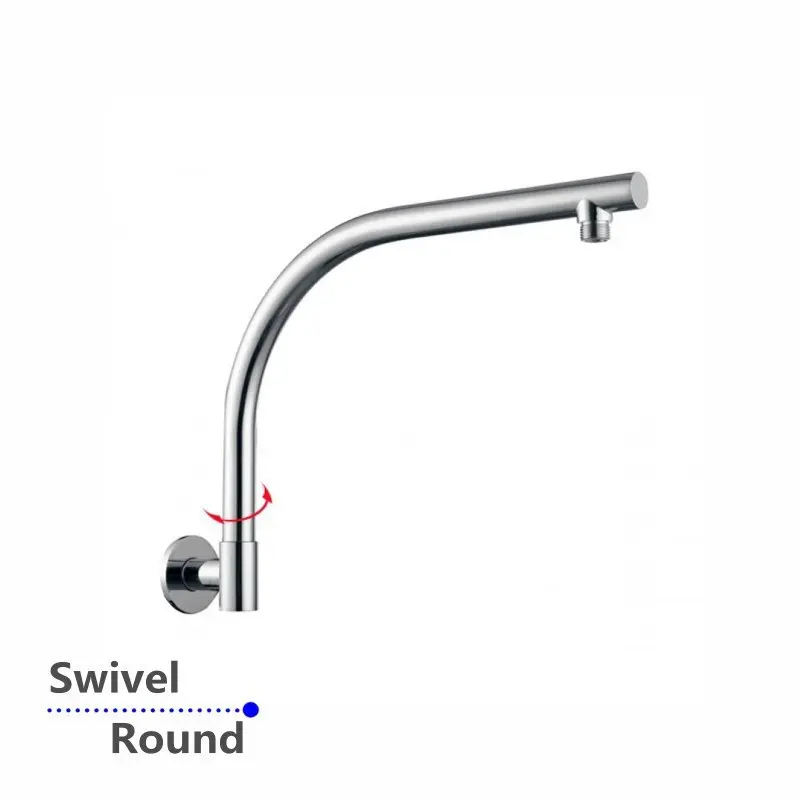 Round Swivel Wall Mounted Shower Arm