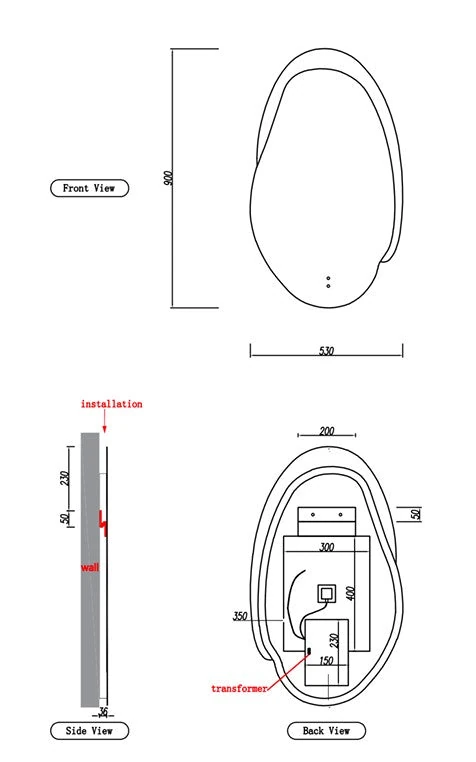 Evanston LED Mirror 530mm
