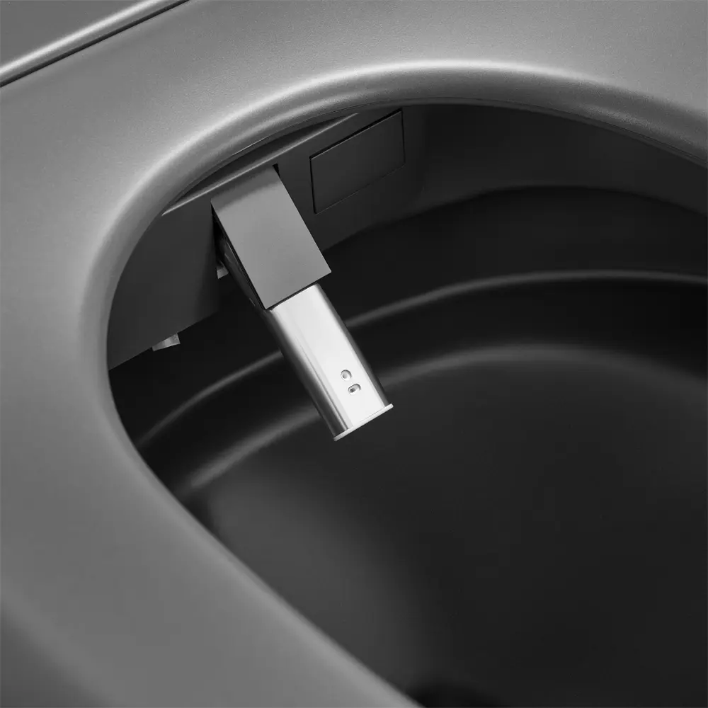 684*390*473mm Matte Grey Instant Heating Jet Siphon Type Flushing Smart Toilet