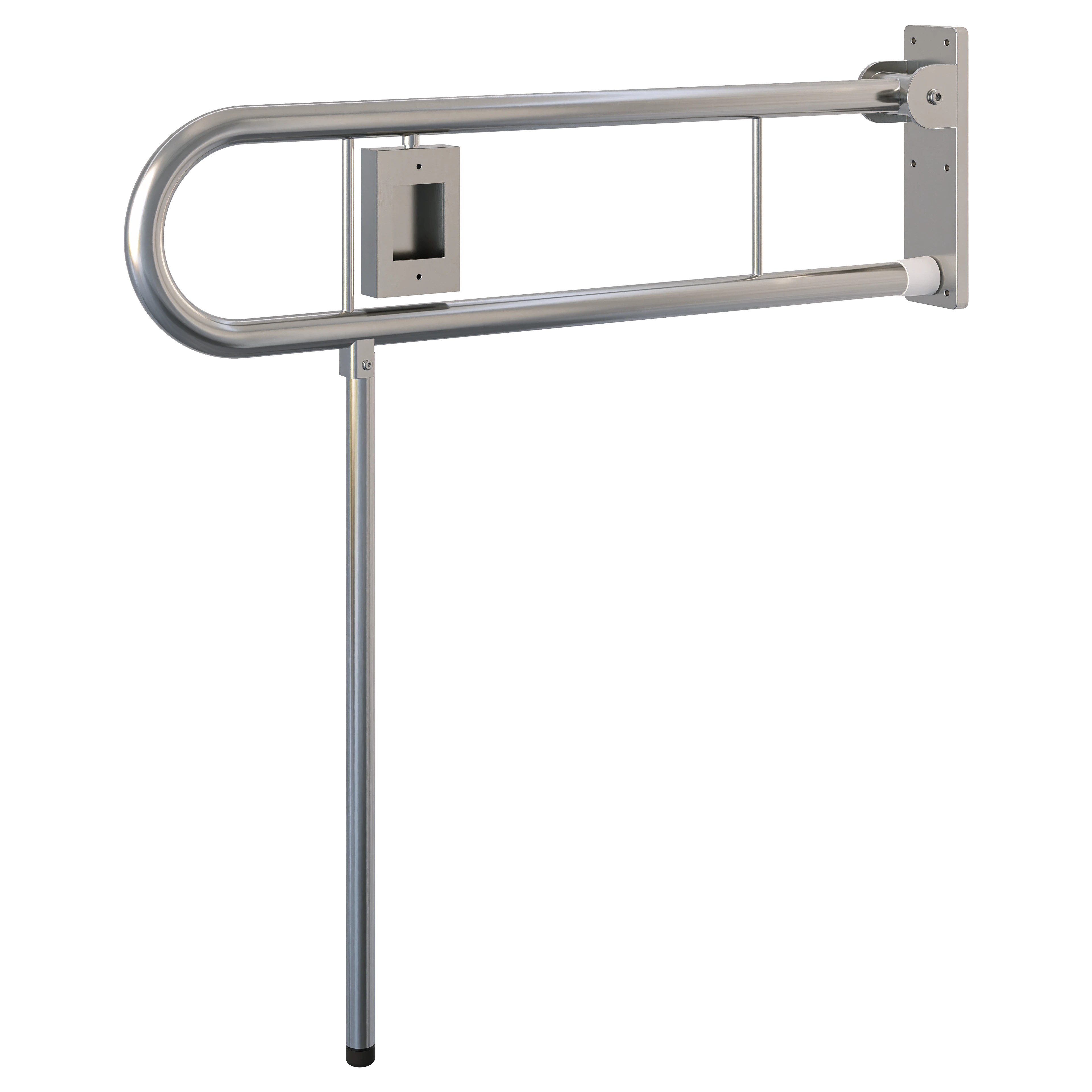 Changing Places Bariatric Drop Down Grab Rail (Single), RH Nurse Call, Drop Down Leg