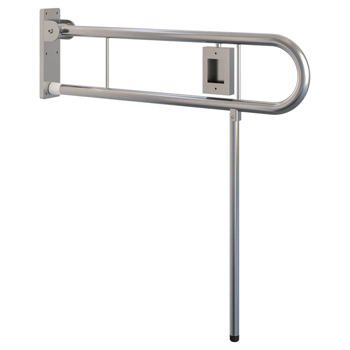 Changing Places Bariatric Drop Down Grab Rail (Single), LH Nurse Call, Drop Down Leg