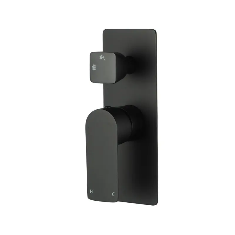 RUSHY Series Square Wall Mixer With Diverter (Colour Up)