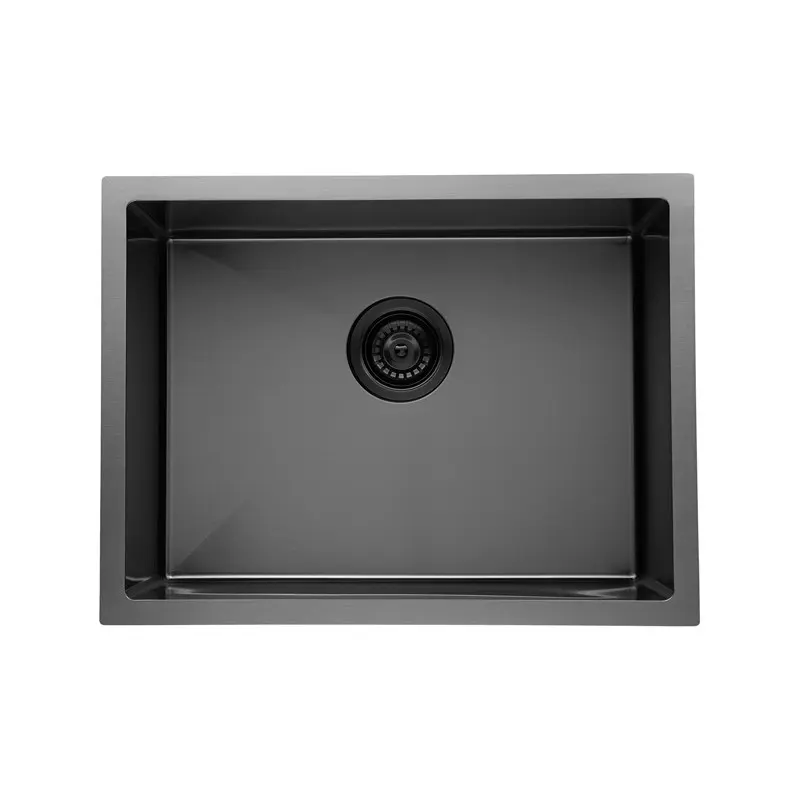 Aquaperla Round Corner Handmade Single Bowl Kitchen Sink 580 x 440 x 230mm