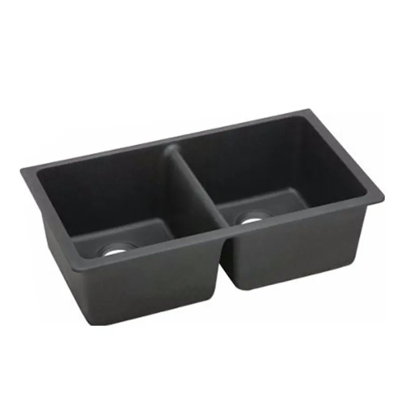 Arete Stone Granite Double Bowl Kitchen Sink 838 x 476 x 241mm