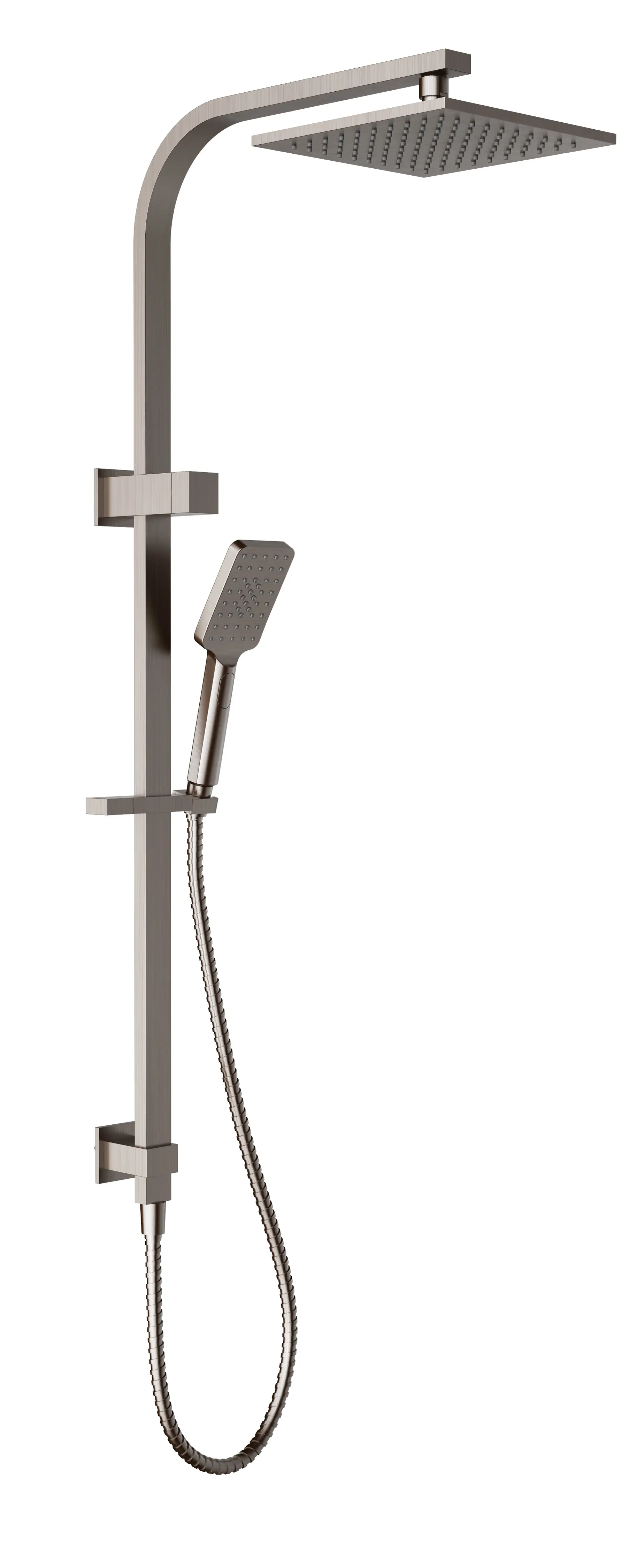 Eden Shower Set Multifunction 200mm - Brushed Nickel