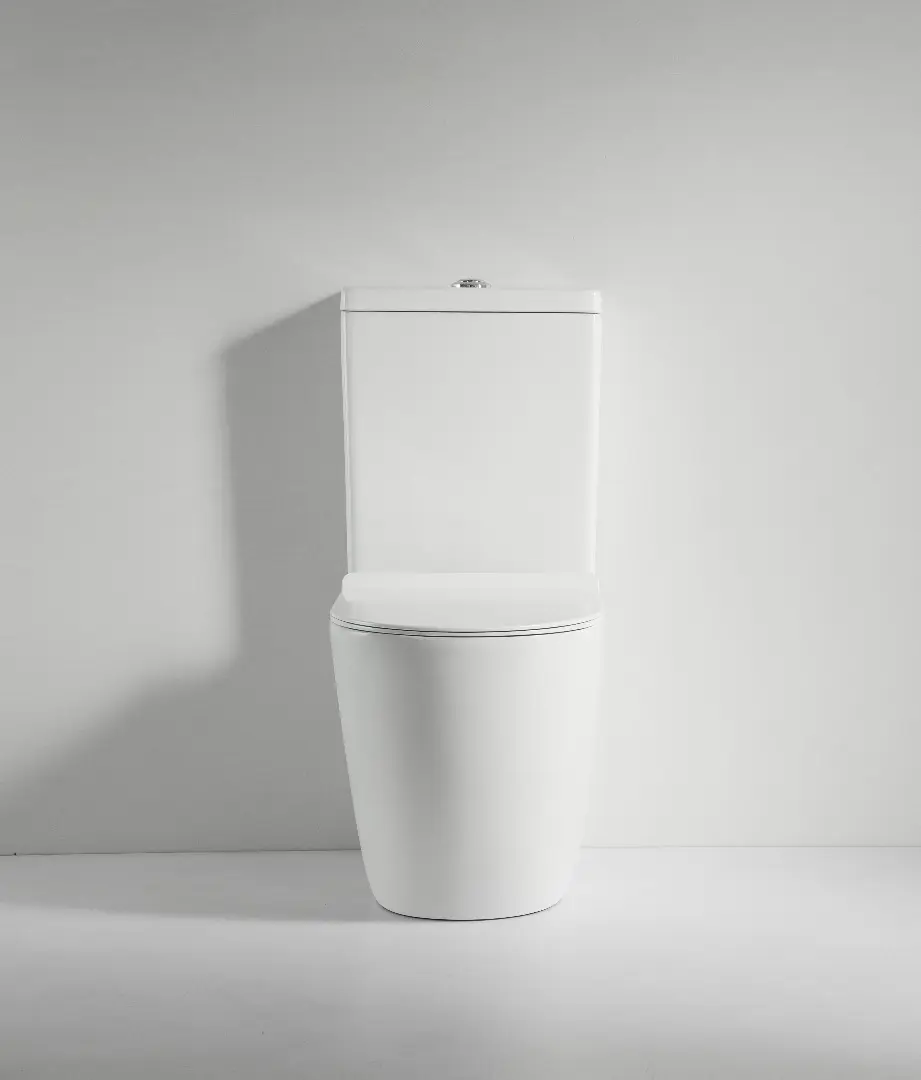 Anatolian Ceramic Toilet B2304A - White, Dual Flush, Tornado Rimless, Soft-Close Lid