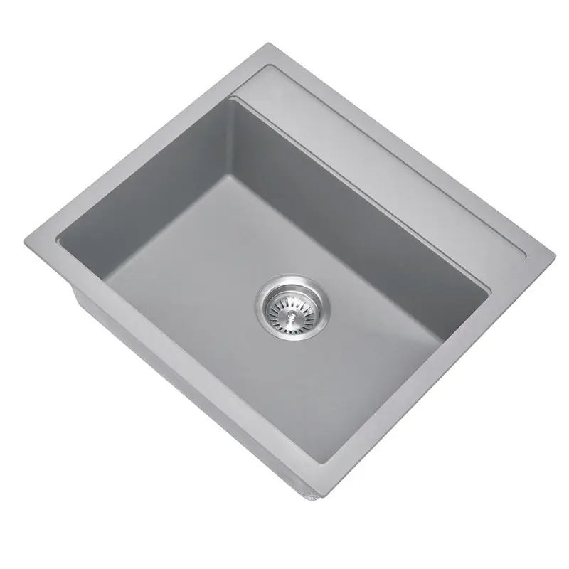 Carysil Waltz 560FE Granite Single Bowl Stone Kitchen Sink 560 x 510mm