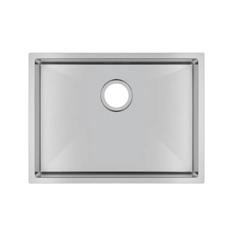 Aquaperla Round Corner Handmade Single Bowl Kitchen Sink 600 x 450 x 230mm
