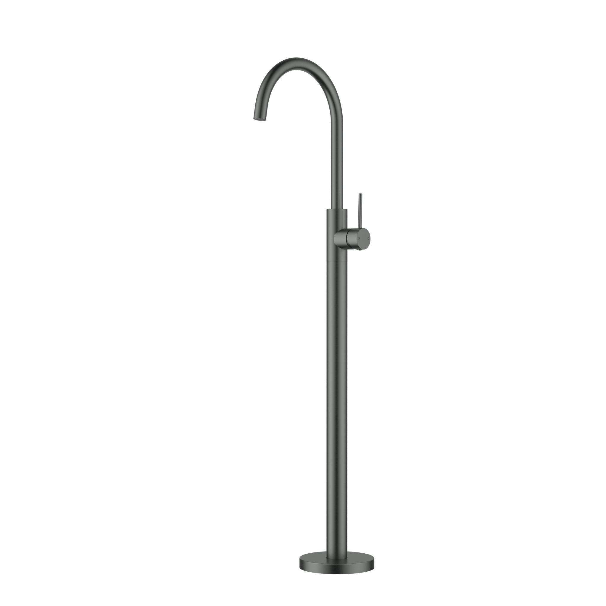 Otus Slimline Bath Mixer Freestanding -   Matt Black