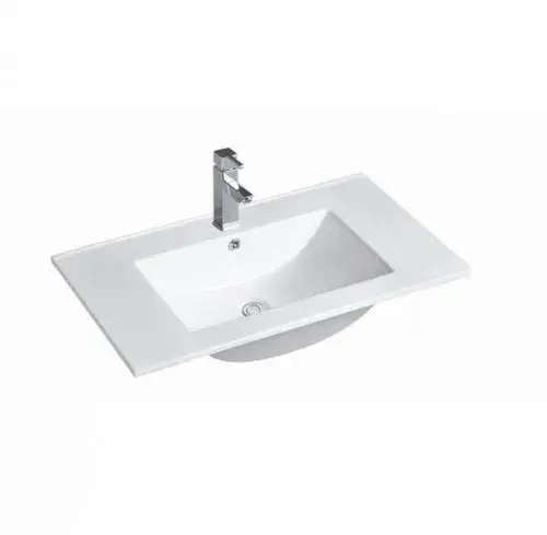 Inspire Slim Line Ceramic Top 900x460x170 with Taphole & Overflow