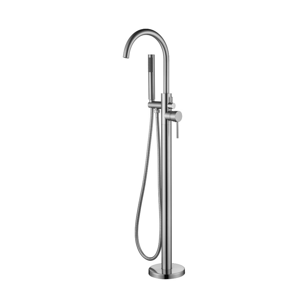 Otus Freestanding Bath Mixer Brushed Nickel