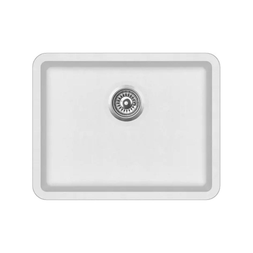 Inspire Granite Kitchen  Sink 585x460 White
