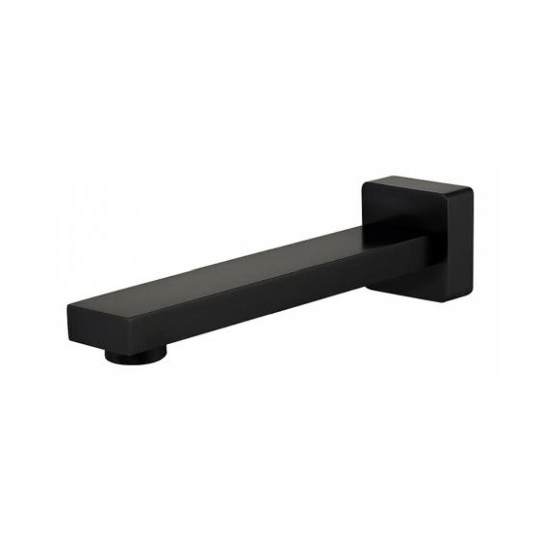 Taran Matte Black Bath Spout Square