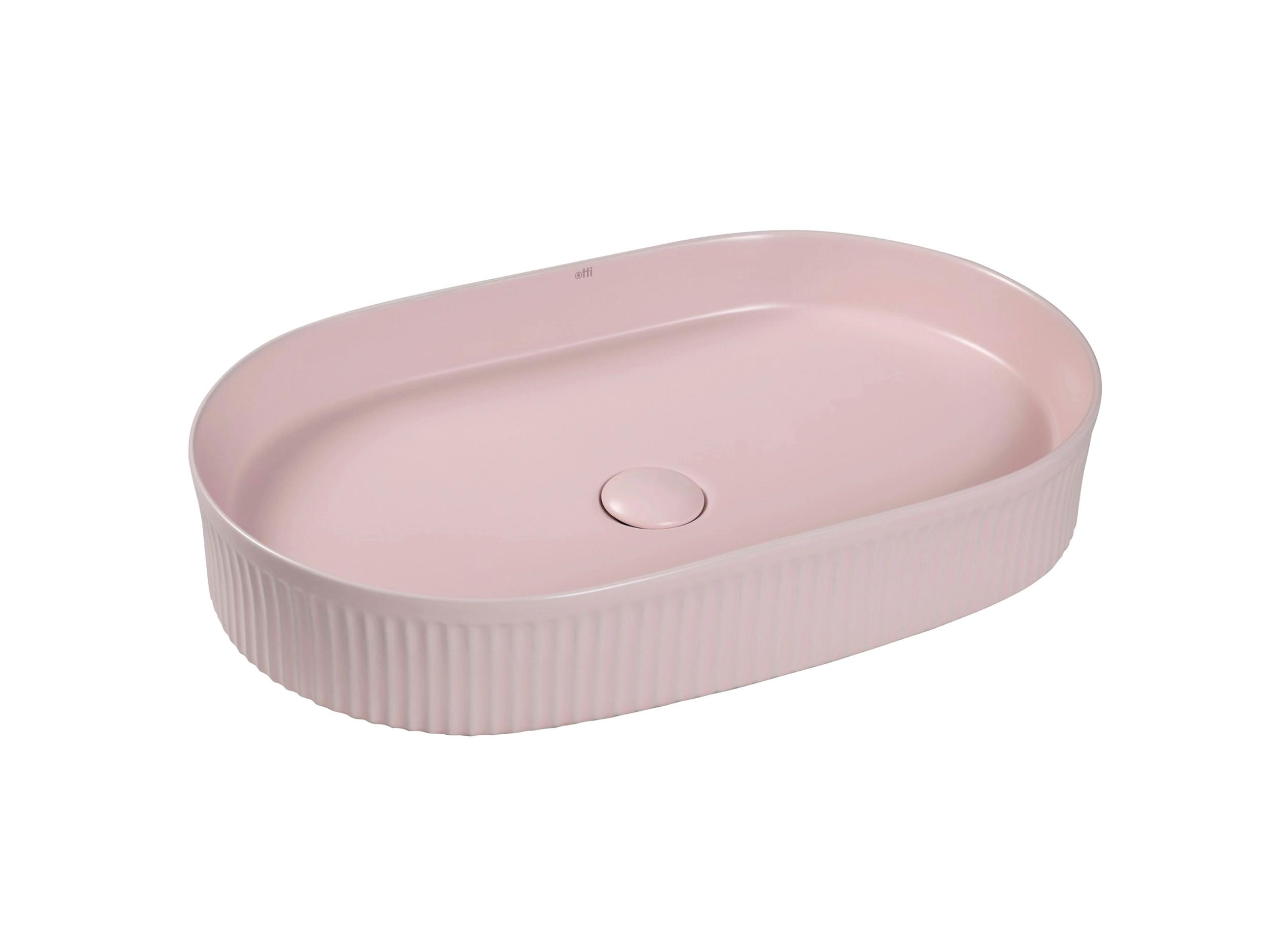 Kensington Oval 580x360x120 Matte Pink Basin
