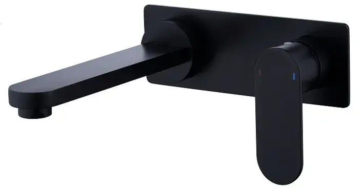 Vetto Lead Free Wall Basin Mixer Matte Black