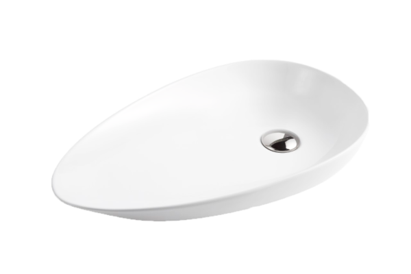 Riva 569 Unique Matt White Ceramic Above Counter Basin