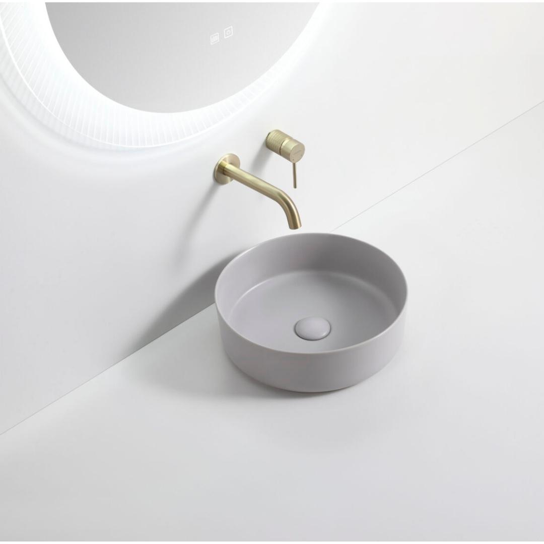 Riva 499 Round Matt Grey Ceramic Above Counter Basin