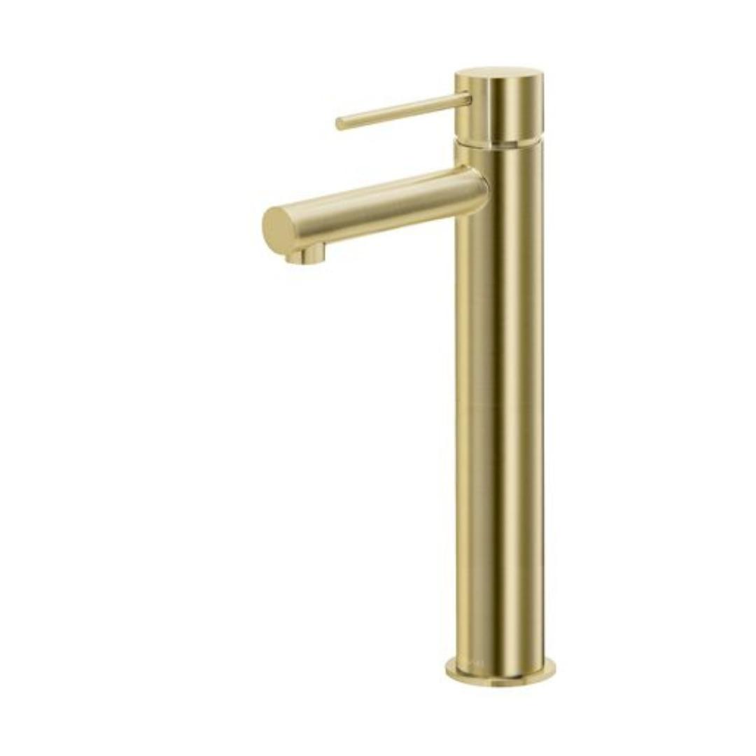 Roul Tall Basin Mixer Brushed Gold