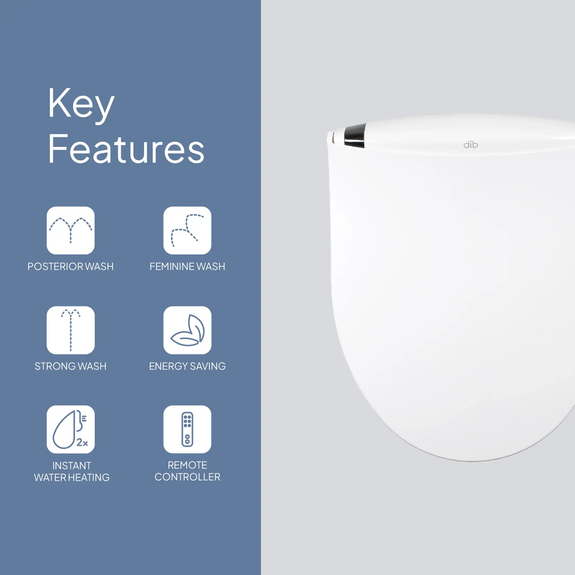 DIB C850R Electric Bidet Seat