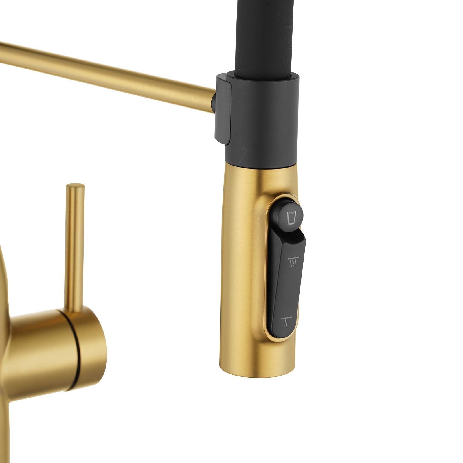 Specification Brushed Brass Kitchen Mixer