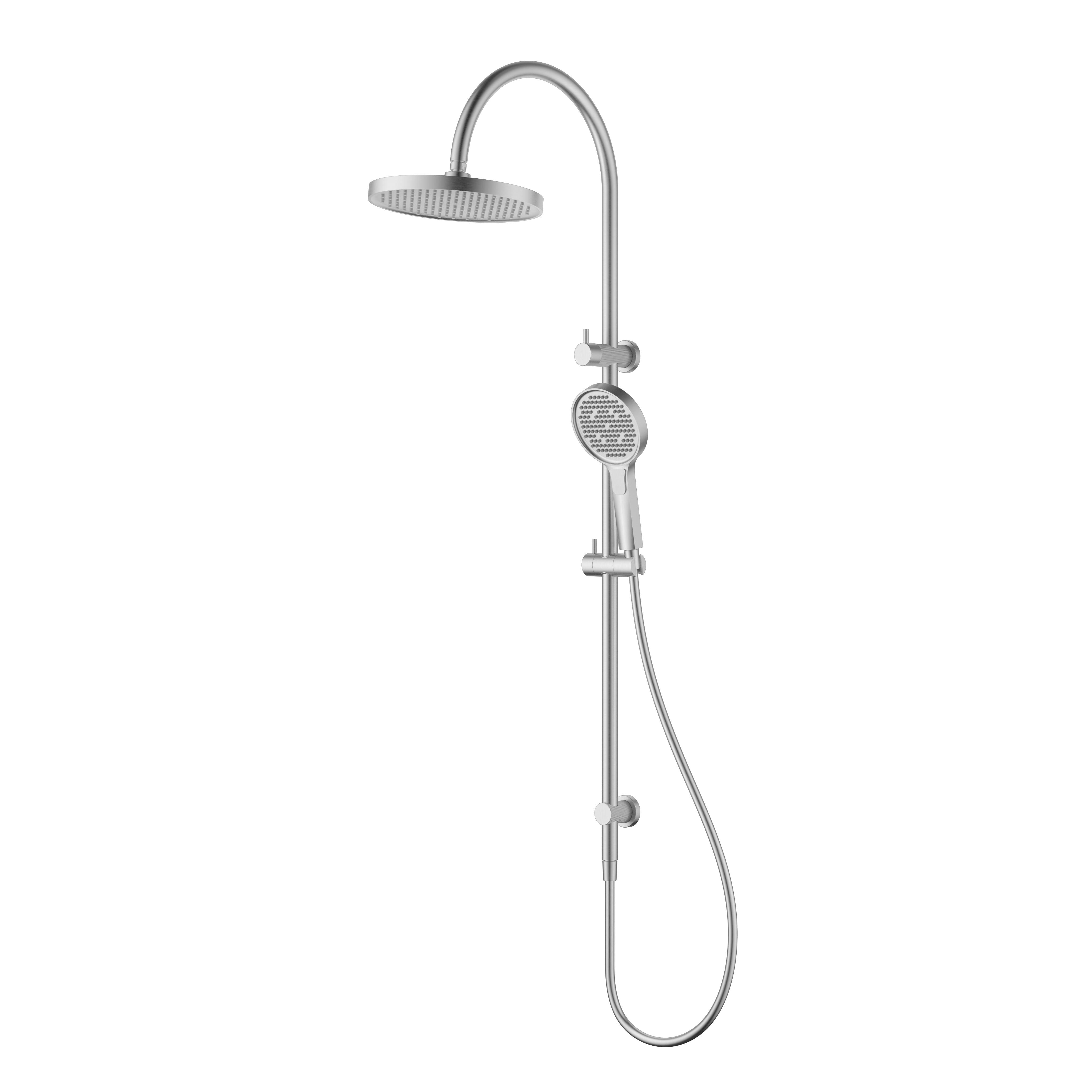 Linie Round Multi-Function Shower Set 250 mm - Brushed Nickel