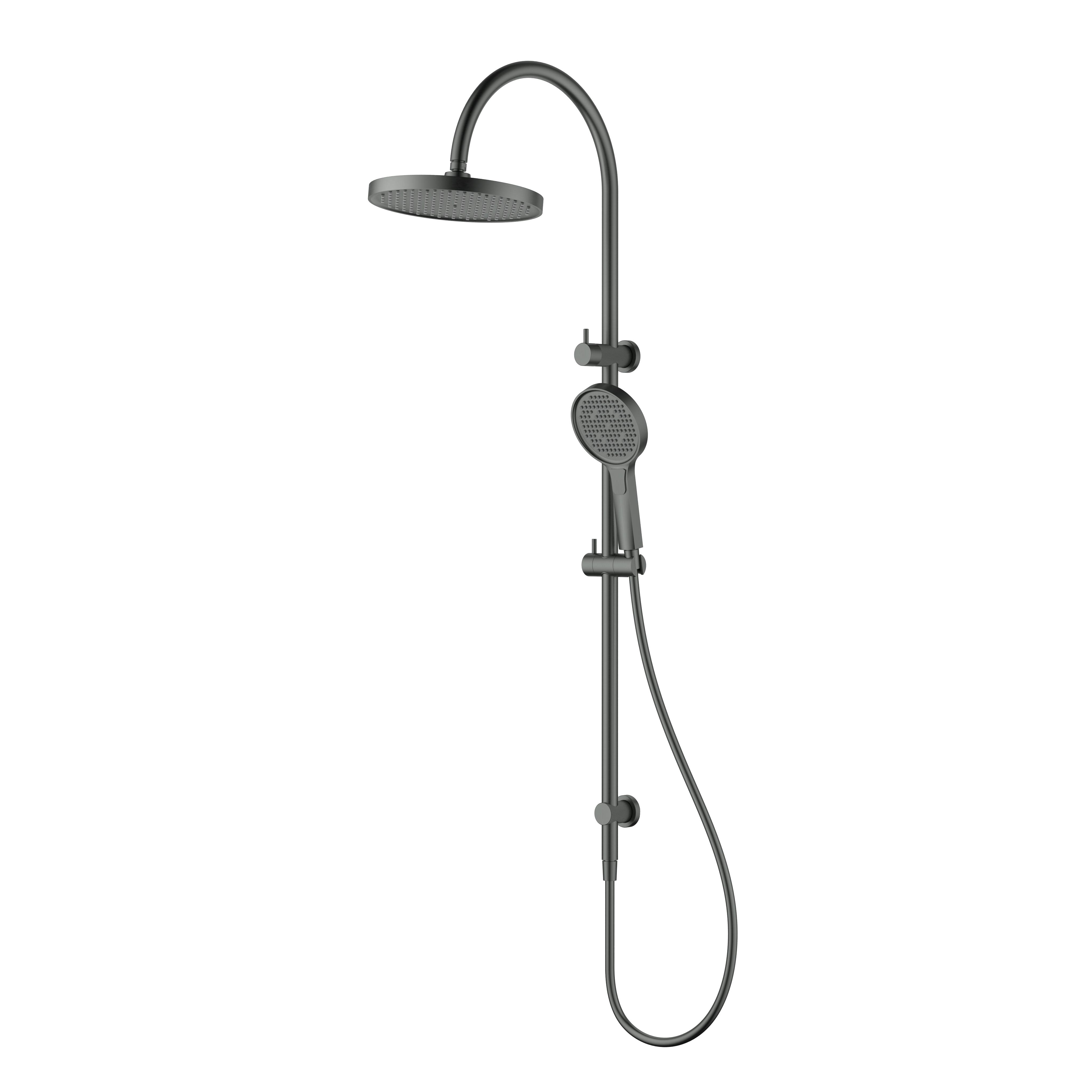 Linie Round Multi-Function Shower Set 250 mm -  Gun Metal