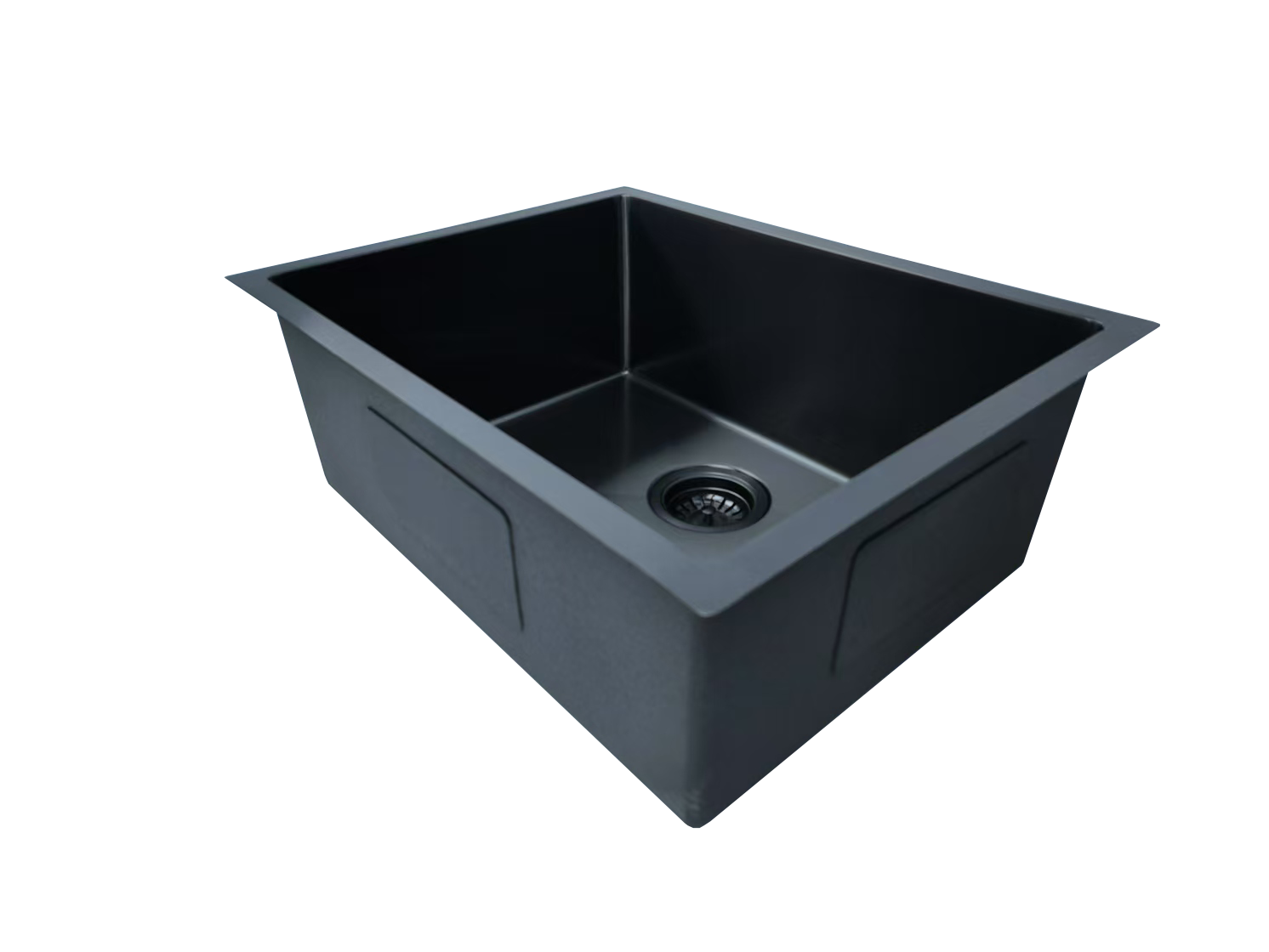 580x450mm Handmade Gunmetal Stainless Steel Sink – 1.2mm Thick | 304 Grade