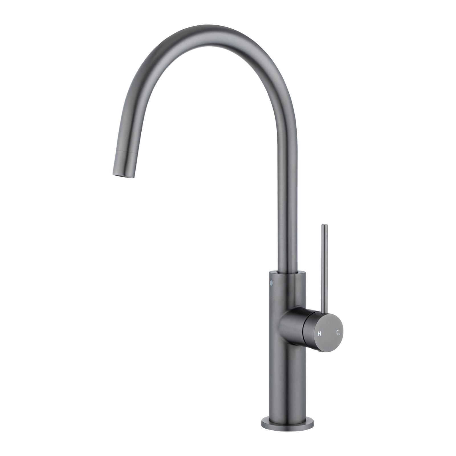 Aquaperla Gunmetal Standard Slim Kitchen Mixer