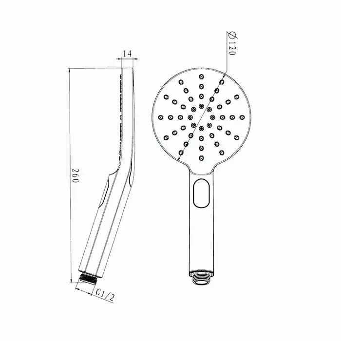 Pavia Twin Shower On Rail 250mm Shower Head Round