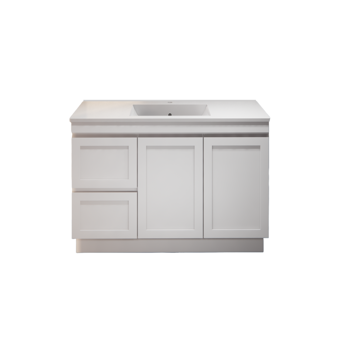 Miami 1200R 1200mm Shaker Freestanding Vanity - Single Bowl (Legs or Kickboard)