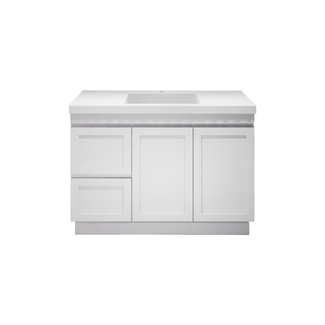 Miami 1200R 1200mm Shaker Freestanding Vanity - Single Bowl (Legs or Kickboard)