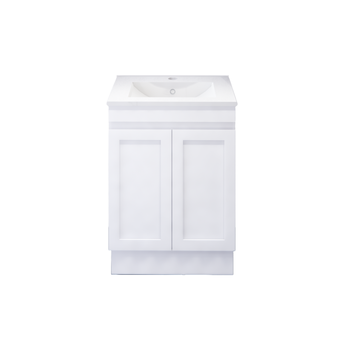 Miami 600 600mm Shaker Freestanding Vanity - Single Bowl (Legs or Kickboard)