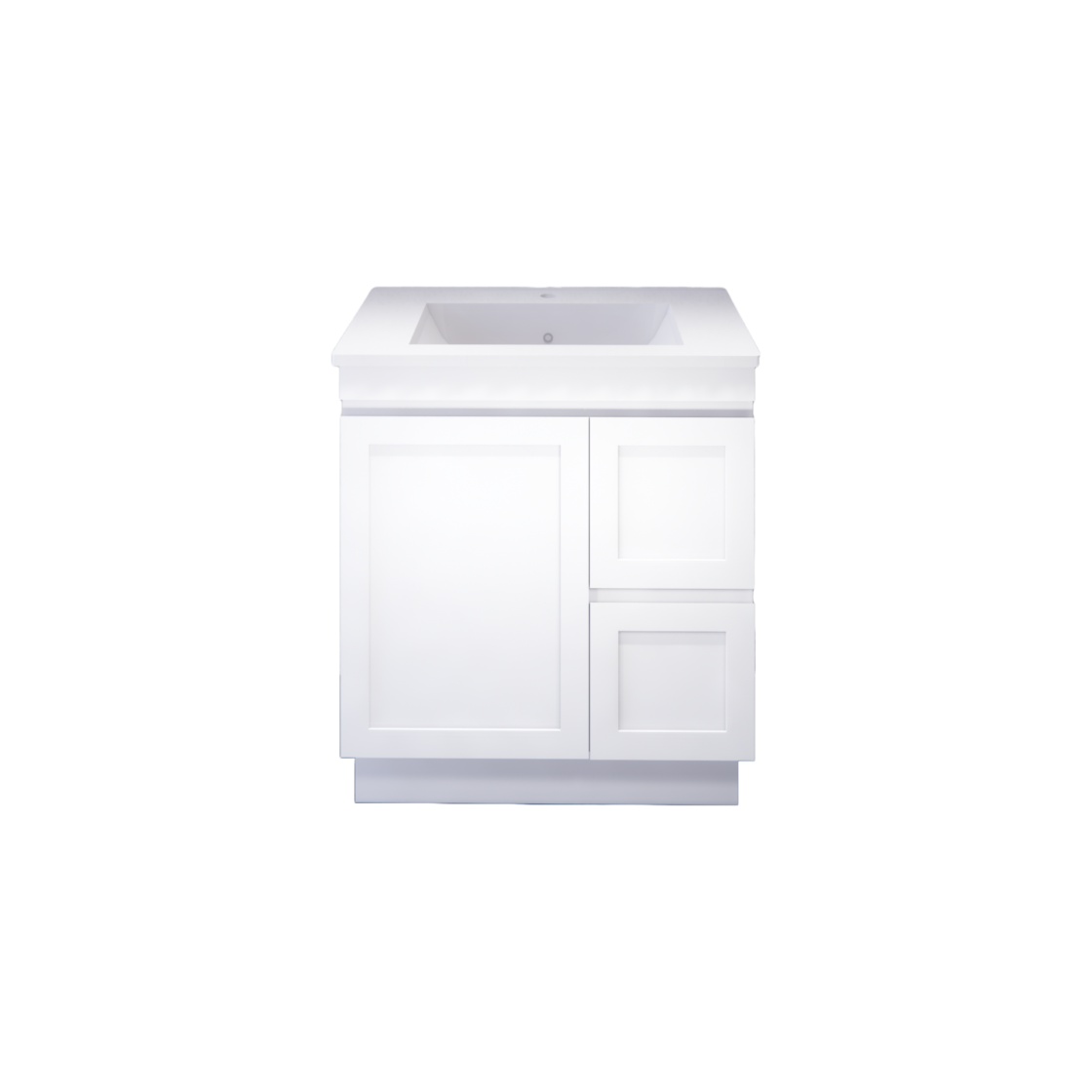 Miami 750R 750mm Shaker Freestanding Vanity - Single Bowl (Legs or Kickboard)