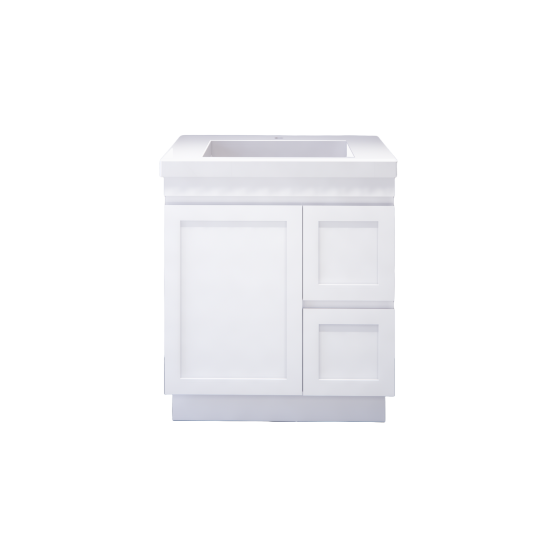Miami 750R 750mm Shaker Freestanding Vanity - Single Bowl (Legs or Kickboard)