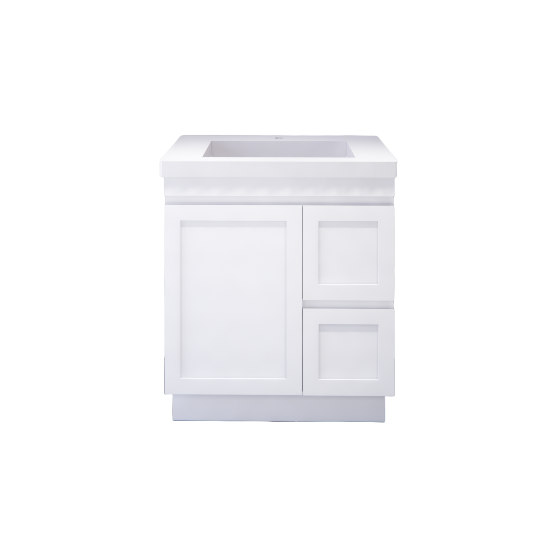 Miami 750R 750mm Shaker Freestanding Vanity - Single Bowl (Legs or Kickboard)