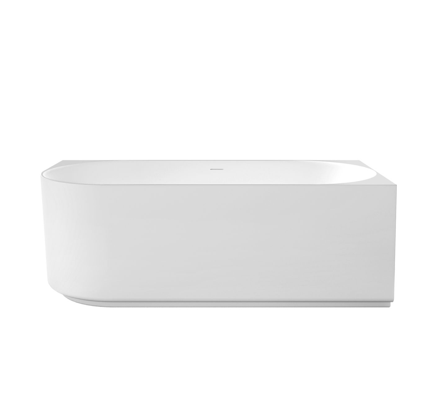 Otti Attica Celine Right Corner 1500 Matte White Bath with Overflow