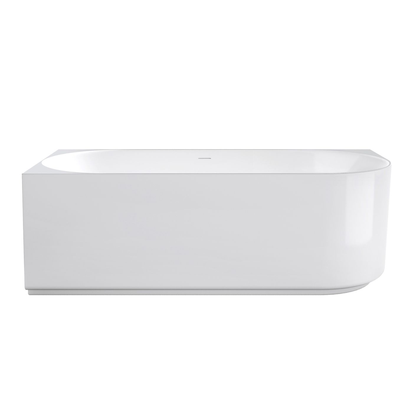 Otti Attica Celine Left Corner 1700 Gloss White Bath with Overflow