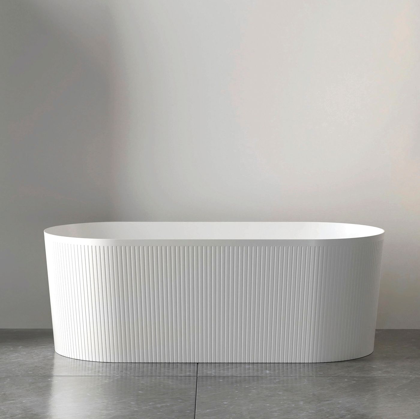 Otti Attica Noosa Fluted 1700 Gloss White Bath