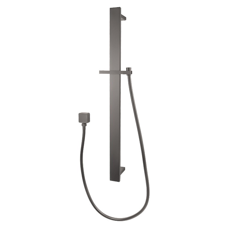 Aquaperla Gunmetal Square Shower Rail