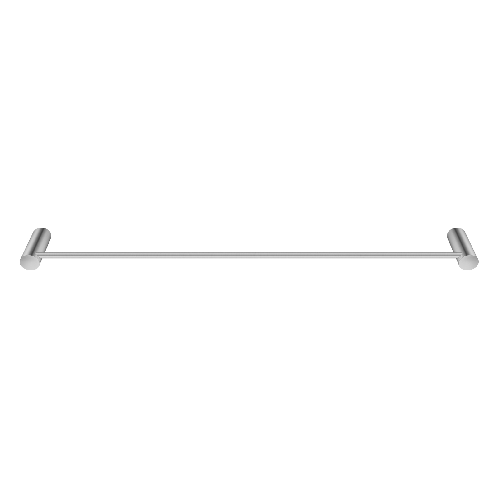 Aquaperla Brushed Nickel Single Towel Rail 600mm