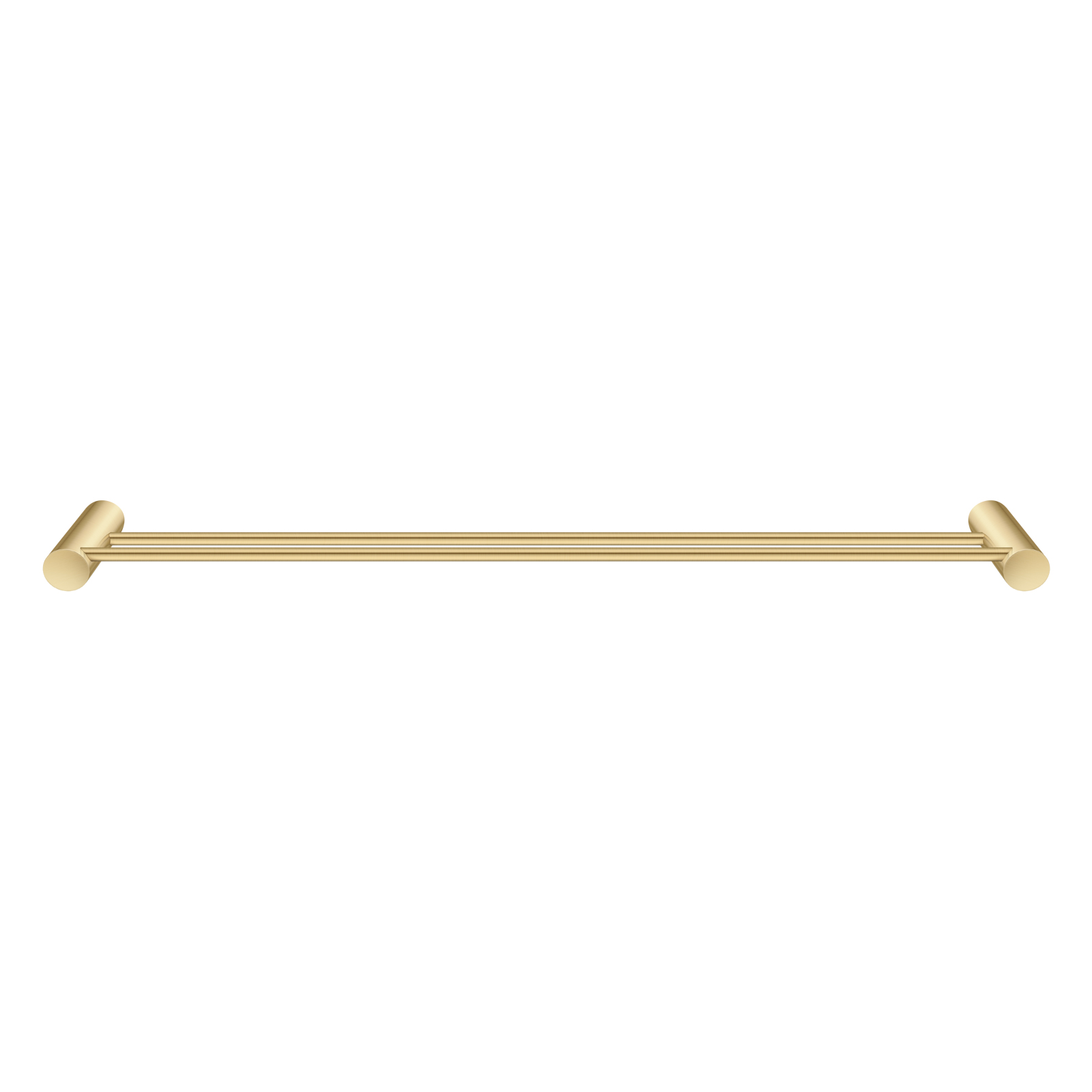 Aquperla Brushed Brass Double Towel Rail 600mm