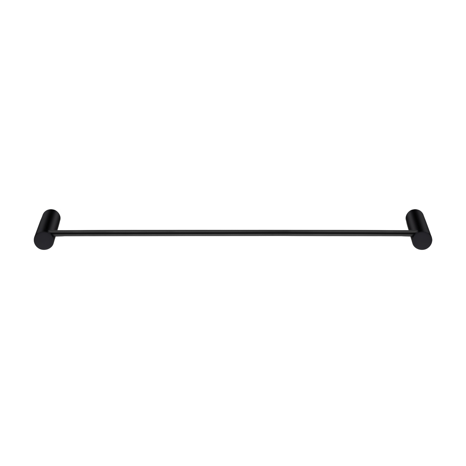 Aquaperla Black Single Towel Rail 600mm